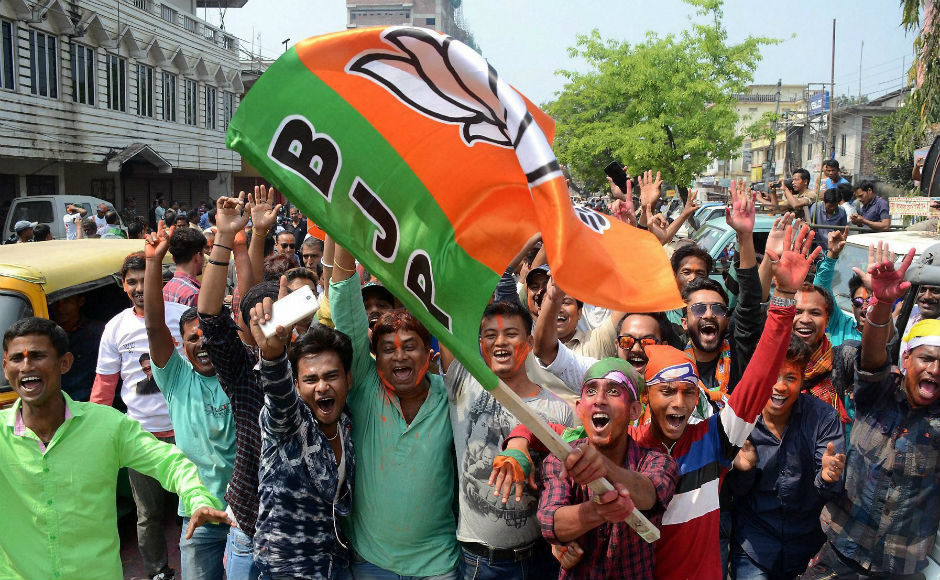 The BJP which had no MLAs in the outgoing Assembly and had polled just 1.5 percent votes in the 2013 elections, losing deposits in 49 of the 50 constituencies it contested, recorded a scintillating performance securing over 42 percent of votes PTI The BJP which had no MLAs in the outgoing Assembly and had polled just 1.5 percent votes in the 2013 elections, losing deposits in 49 of the 50 constituencies it contested, recorded a scintillating performance securing over 42 percent of votes PTI