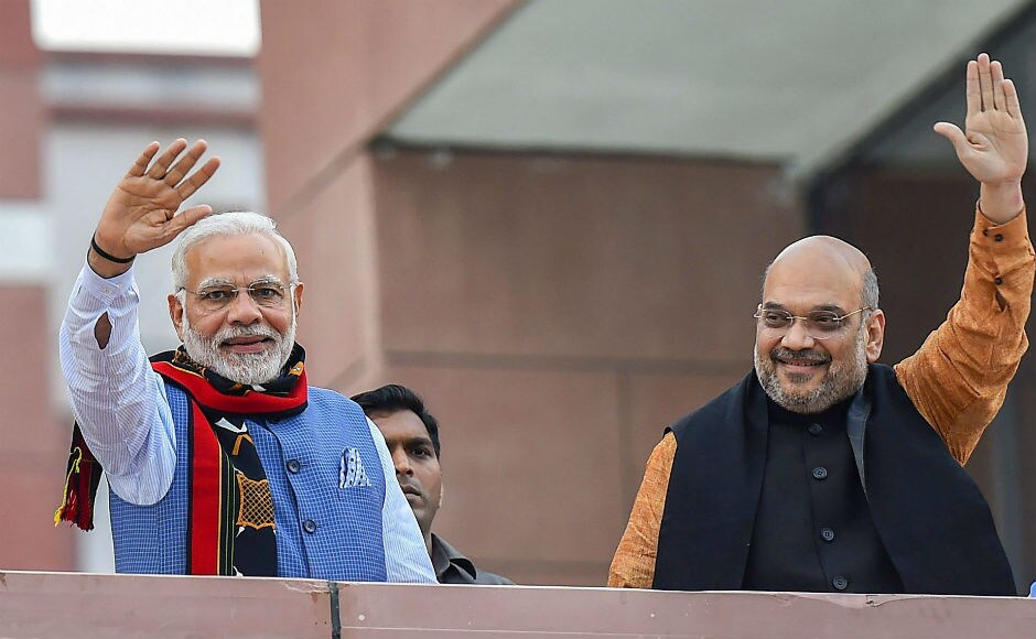Addressing the public meeting at the BJP headquarters in New Delhi, Modi said that the victory was a result of the sacrifices that party workers had made for their political ideologies. PTI Addressing the public meeting at the BJP headquarters in New Delhi, Modi said that the victory was a result of the sacrifices that party workers had made for their political ideologies. PTI