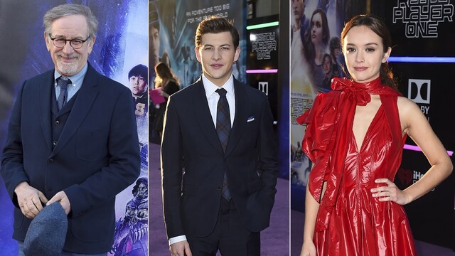 Steven Spielberg, Tye Sheridan, Olivia Cooke attend world premiere of Ready Player One in Los Angeles Steven Spielberg, Tye Sheridan, Olivia Cooke attend world premiere of Ready Player One in Los Angeles