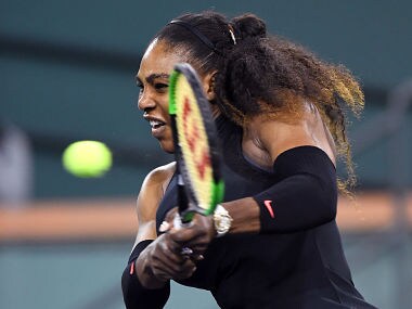 Serena Williams wins her first round match against Zarina Diyas at the Indian Wells. Reuters