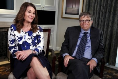 File Image of Bill Gates and his wife Melinda. Reuters