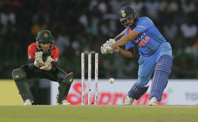 It was the final and the team needed a big knock from their skipper. Rohit Sharma took some time to settle and then got going. He made a valuable 56 in 42 balls. smashing three sixes and four fours. AP It was the final and the team needed a big knock from their skipper. Rohit Sharma took some time to settle and then got going. He made a valuable 56 in 42 balls. smashing three sixes and four fours. AP