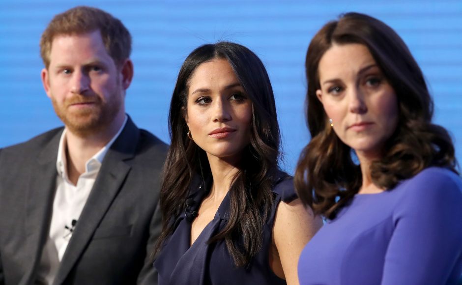 The quartet appeared on stage together to take part in the Royal Foundation forum, a new annual event to showcase the projects run or launched by the royals’ main charitable and philanthropic vehicle which William and Harry set up in 2011. AFP The quartet appeared on stage together to take part in the Royal Foundation forum, a new annual event to showcase the projects run or launched by the royals’ main charitable and philanthropic vehicle which William and Harry set up in 2011. AFP