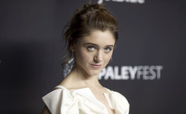 Natalia Dyer, known for her role as Nancy Wheeler in Stranger Things, at Palyfest. Richard Shotwell/Invision/AP Natalia Dyer, known for her role as Nancy Wheeler in Stranger Things, at Palyfest. Richard Shotwell/Invision/AP