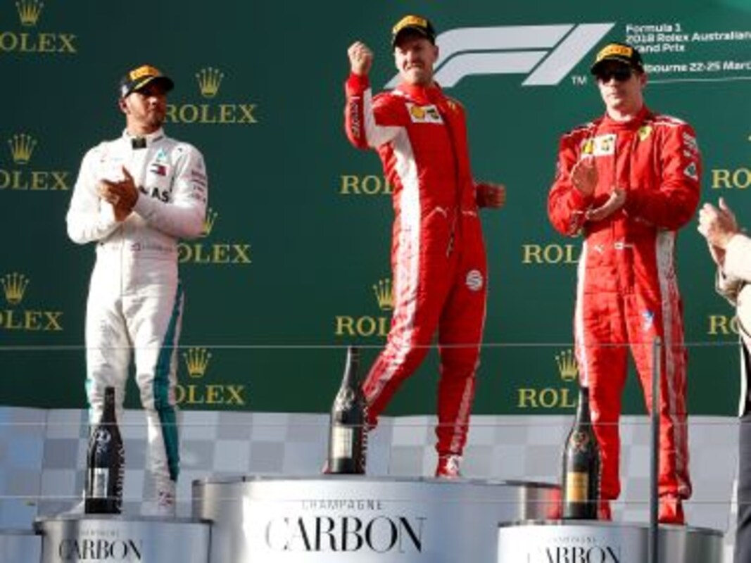pude Topmøde korrekt Australian Grand Prix: Sebastian Vettel holds off Lewis Hamilton to win  thrilling opening race of 2018 season-Sports News , Firstpost
