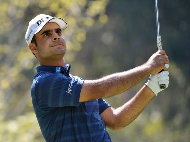Shubhankar Sharma in action during the final round of the WGC Mexico Championship. Reuters