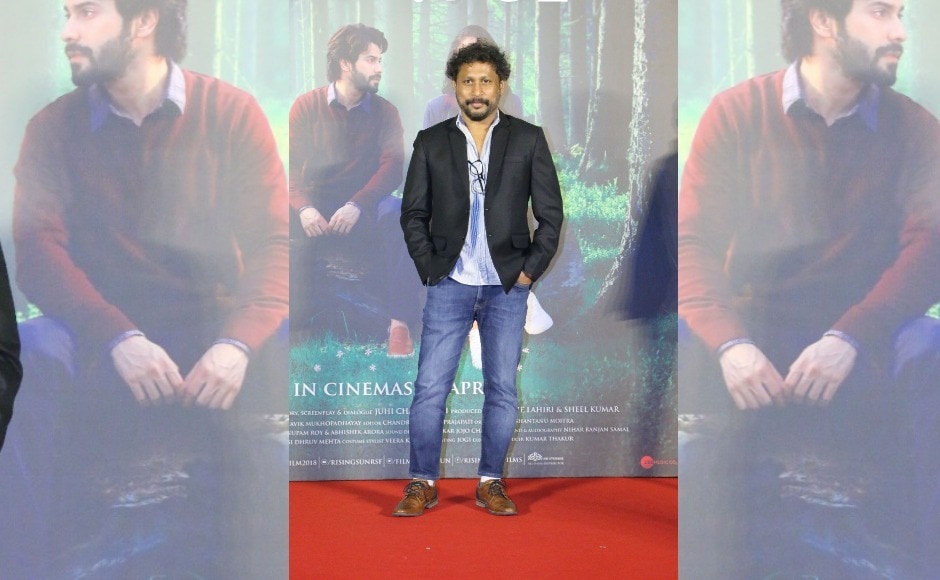 Shoojit Sircar, the director of October, poses for the cameras. Shoojit Sircar, the director of October, poses for the cameras.