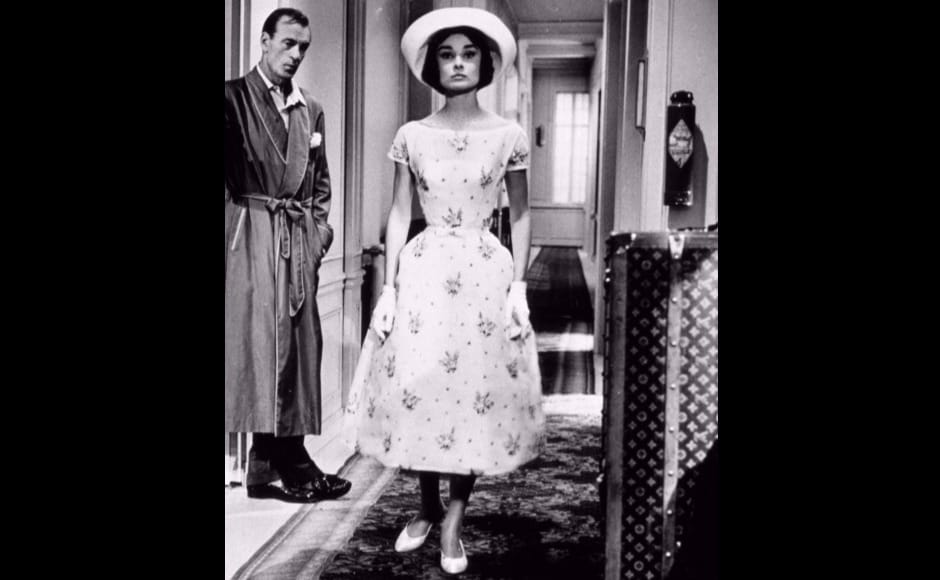 Audrey Hepburn wears Givenchy designs in Love In The Afternoon. Audrey Hepburn wears Givenchy designs in Love In The Afternoon.