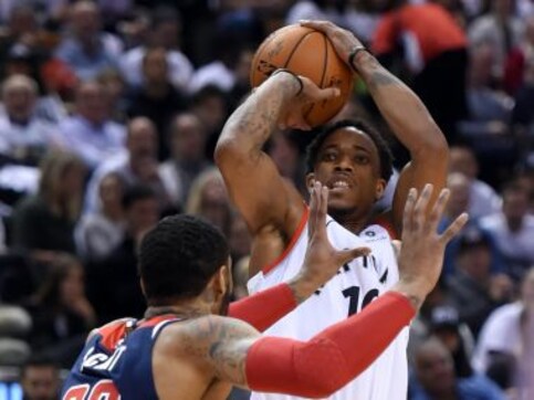 NBA Playoffs: DeMar DeRozan inspires Raptors' rout of Wizards; Celtics stun Bucks to take 2-0 lead in series NBA Playoffs: DeMar DeRozan inspires Raptors' rout of Wizards; Celtics stun Bucks to take 2-0 lead in series