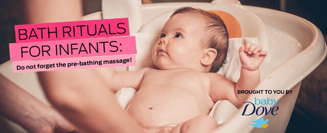 Bath rituals for infants: Do not forget the pre-bathing massage Bath rituals for infants: Do not forget the pre-bathing massage