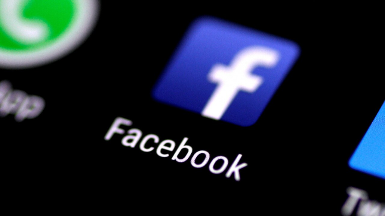 The Facebook application is seen on a phone screen August 3, 2017. Reuters