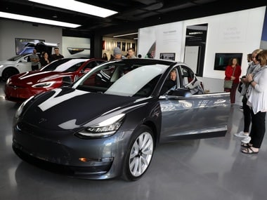 A Tesla Model 3. Reuters