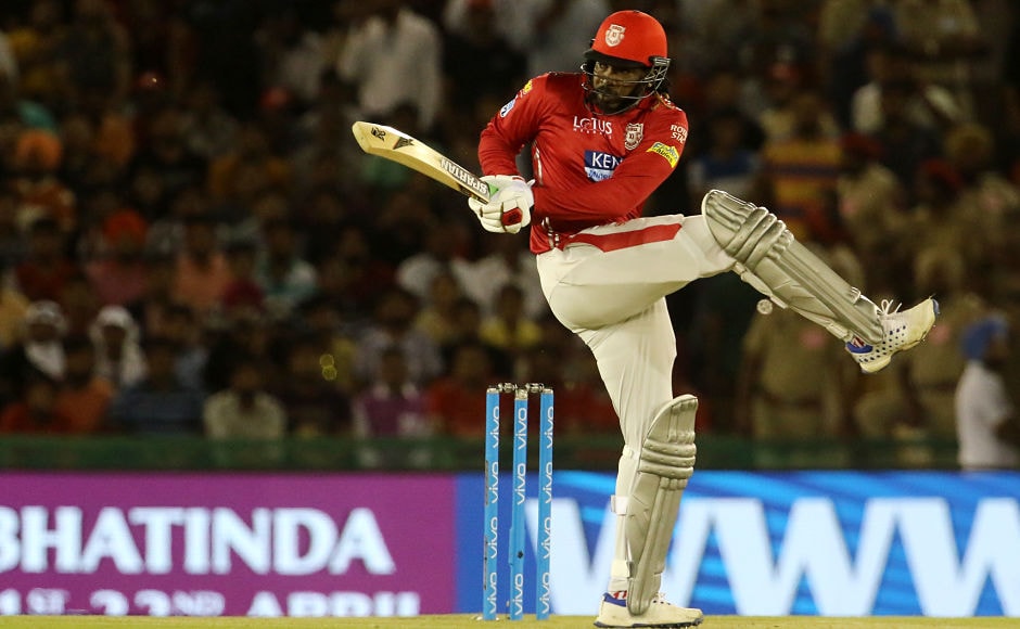 Chris Gayle was the major difference between Kings XI Punjab and Sunrisers Hyderabad on Thursday as the 'Universe Boss' smashed an unbeaten 104 off just 63 balls which included 11 sixes and 1 four. Sportzpics Chris Gayle was the major difference between Kings XI Punjab and Sunrisers Hyderabad on Thursday as the 'Universe Boss' smashed an unbeaten 104 off just 63 balls which included 11 sixes and 1 four. Sportzpics