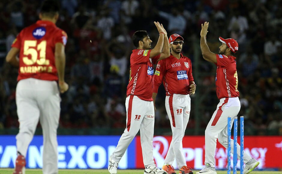 Kings XI Punjab bowlers were brilliant with the ball. Apart from Mohit Sharma who gave 51 runs in 4 overs and captain Ravichandran Ashwin who leaked 53 runs, Mujeeb Ur Rahman, Barinder Sran, Andrew Tye pulled the match back for their team, bowling with an economy of less than 7. Sportzpics Kings XI Punjab bowlers were brilliant with the ball. Apart from Mohit Sharma who gave 51 runs in 4 overs and captain Ravichandran Ashwin who leaked 53 runs, Mujeeb Ur Rahman, Barinder Sran, Andrew Tye pulled the match back for their team, bowling with an economy of less than 7. Sportzpics