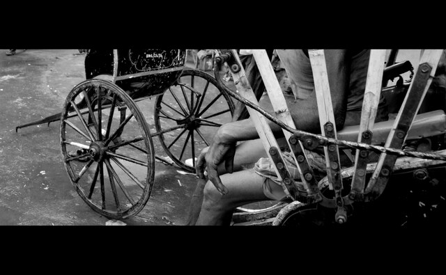 The plight of the rickshawallas has moved many writers and artists to tell their stories. Kolkata's hand-pulled rickshaws got literary recognition with Dominique Lapierre’s novel City of Joy (1985). Photo by Satwik Paul. The plight of the rickshawallas has moved many writers and artists to tell their stories. Kolkata's hand-pulled rickshaws got literary recognition with Dominique Lapierre’s novel City of Joy (1985). Photo by Satwik Paul.