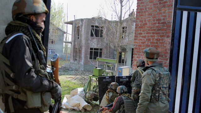 Jammu and Kashmir: Two LeT terrorists killed by security forces during encounter in Shopian Jammu and Kashmir: Two LeT terrorists killed by security forces during encounter in Shopian