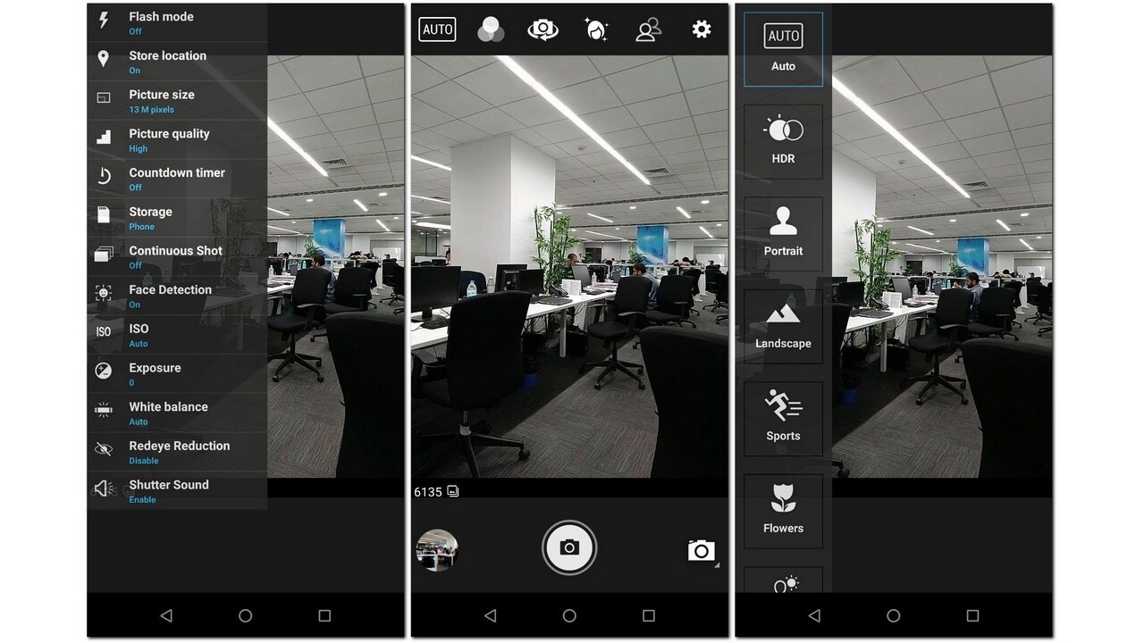 The camera interface is easy to get used to but does look a little convoluted.