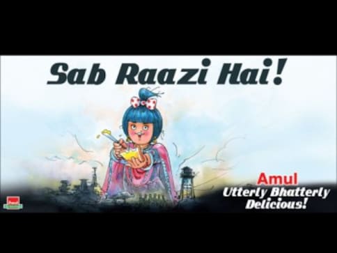 Sab Raazi hai: Amul girl reenacts scene from Alia Bhatt-starrer, wielding butter knife instead of gun