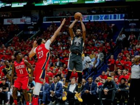 NBA Playoffs: Kevin Durant scores 38 in Warriors' lopsided win over Pelicans; Rockets down Jazz for 3-1 lead NBA Playoffs: Kevin Durant scores 38 in Warriors' lopsided win over Pelicans; Rockets down Jazz for 3-1 lead
