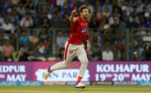 Andrew Tye was phenomenal on Wednesday as he ended with the figures of 4 for 16. He took back to back wickets of Ishan Kishan and Suryakumar Yadav to pull things back for Kings XI Punjab in the first innings after Mumbai Indians got off to a flier. Sportzpics Andrew Tye was phenomenal on Wednesday as he ended with the figures of 4 for 16. He took back to back wickets of Ishan Kishan and Suryakumar Yadav to pull things back for Kings XI Punjab in the first innings after Mumbai Indians got off to a flier. Sportzpics