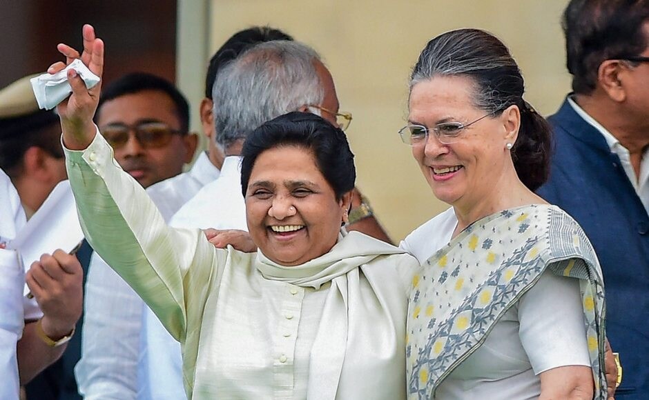 The event facilitated several rare moments in Indian polity. Sonia Gandhi was seen hugging Mayawati, while the BSP supremo in turn was seen engaged in a conversation with her stark enemy until recently, Akhilesh Yadav. From West Bengal, Chief Minister Mamata Banerjee and her arch rival CPM general secretary Sitaram Yechury were also photographed in a single frame. PTI The event facilitated several rare moments in Indian polity. Sonia Gandhi was seen hugging Mayawati, while the BSP supremo in turn was seen engaged in a conversation with her stark enemy until recently, Akhilesh Yadav. From West Bengal, Chief Minister Mamata Banerjee and her arch rival CPM general secretary Sitaram Yechury were also photographed in a single frame. PTI