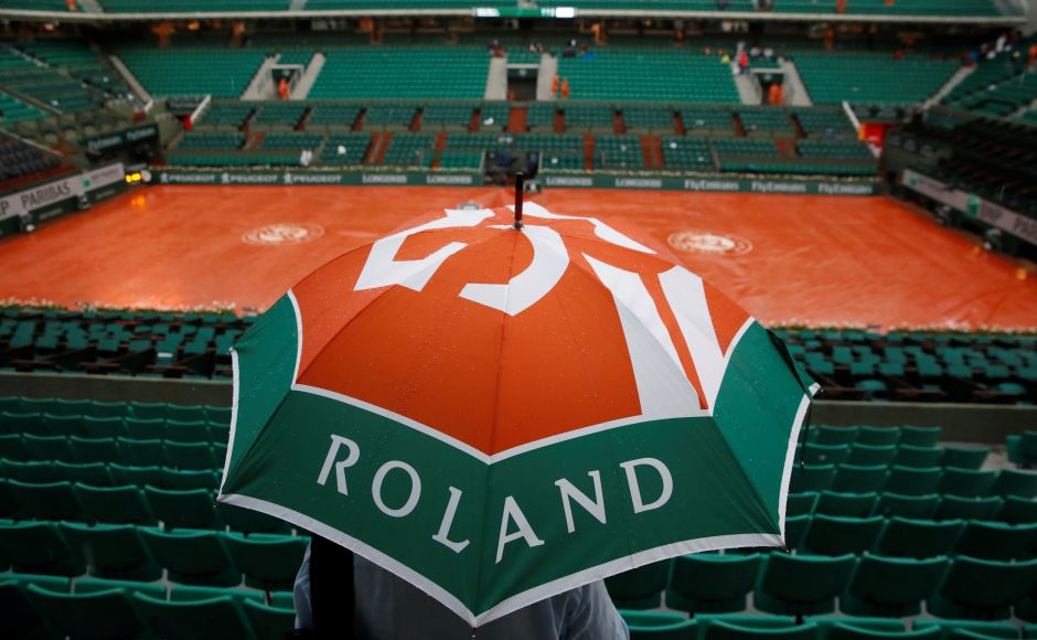 Day 2 at the French Open came to a premature end as rain forced play to halt with the likes of Rafael Nadal, who was leading by two sets in his first-round clash, and Maria Sharapova set to return on Tuesday. Reuters Day 2 at the French Open came to a premature end as rain forced play to halt with the likes of Rafael Nadal, who was leading by two sets in his first-round clash, and Maria Sharapova set to return on Tuesday. Reuters