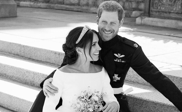 These photographs were taken by photographer Alexi Lubomirski at Windsor Castle, following the carriage procession. Twitter @KensingtonRoyal These photographs were taken by photographer Alexi Lubomirski at Windsor Castle, following the carriage procession. Twitter @KensingtonRoyal