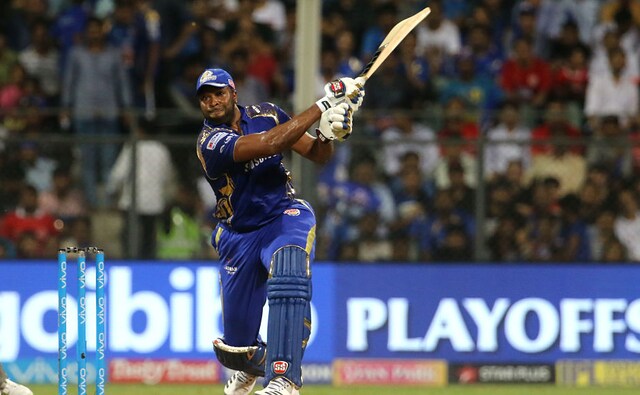 Mumbai Indians were 71 for 4 at one stage and it looked like they were going to fall on their faces flat but Kieron Pollard who was once again included in the playing XI lived up to his selection as he fired 23-ball 50 to take Mumbai Indians to a solid total of 186. Sportzpics Mumbai Indians were 71 for 4 at one stage and it looked like they were going to fall on their faces flat but Kieron Pollard who was once again included in the playing XI lived up to his selection as he fired 23-ball 50 to take Mumbai Indians to a solid total of 186. Sportzpics
