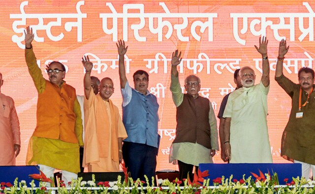 Modi addressed a rally in Baghpat in the presence of Gadkari, Uttar Pradesh governor Ram Naik, and chief ministers Yogi Adityanath and Manohar Lal Khattar. Asserting that infrastructure is a key priority of his government, Modi said Rs 3 lakh crore has been spent on laying a network of 28,000 kilometre of highways. PTI Modi addressed a rally in Baghpat in the presence of Gadkari, Uttar Pradesh governor Ram Naik, and chief ministers Yogi Adityanath and Manohar Lal Khattar. Asserting that infrastructure is a key priority of his government, Modi said Rs 3 lakh crore has been spent on laying a network of 28,000 kilometre of highways. PTI