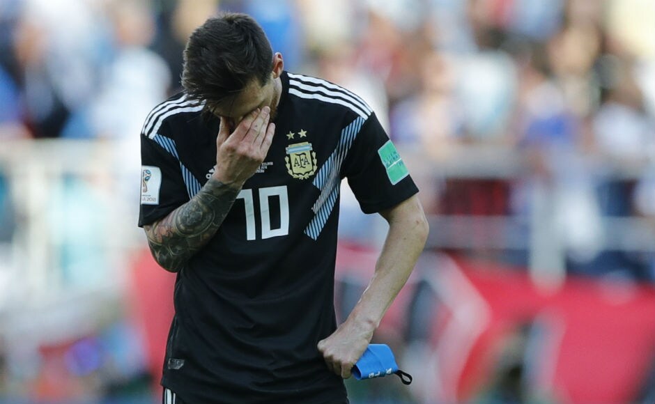 Lionel Messi had a forgettable day against Iceland, missing a penalty. AP Lionel Messi had a forgettable day against Iceland, missing a penalty. AP