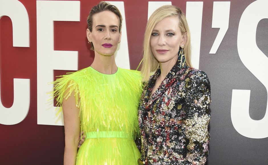 Sarah Paulson (L) and Cate Blanchett attend the world premiere of Ocean's 8 in New York. Photo by Evan Agostini/Invision/AP Sarah Paulson (L) and Cate Blanchett attend the world premiere of Ocean's 8 in New York. Photo by Evan Agostini/Invision/AP