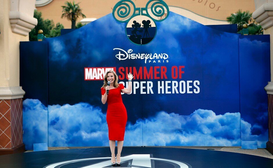 Catherine Powell, CEO of Euro Disney delivers her speech during the opening show at Disneyland Paris at the launch of the first Avengers-themed season at Disneyland Paris. AP Photo/Francois Mori Catherine Powell, CEO of Euro Disney delivers her speech during the opening show at Disneyland Paris at the launch of the first Avengers-themed season at Disneyland Paris. AP Photo/Francois Mori