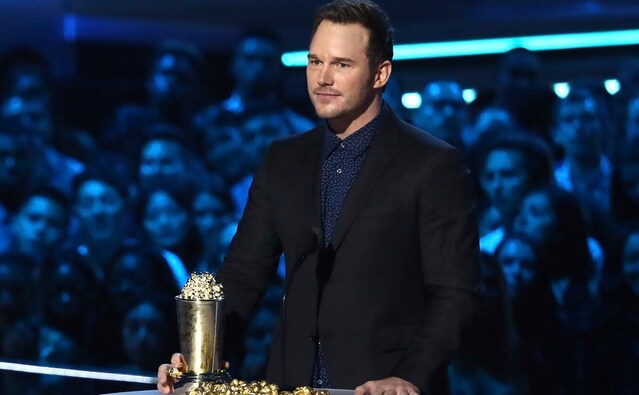 Chris Pratt accepts the generation award at the MTV Movie and TV Awards. AP/ Matt Sayles Chris Pratt accepts the generation award at the MTV Movie and TV Awards. AP/ Matt Sayles