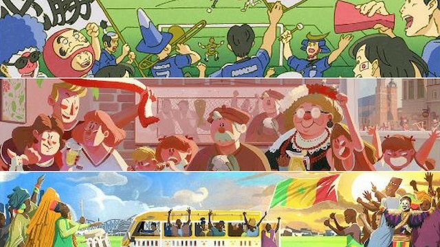 FIFA World Cup Google Doodle celebrates football culture in Japan and other nations FIFA World Cup Google Doodle celebrates football culture in Japan and other nations