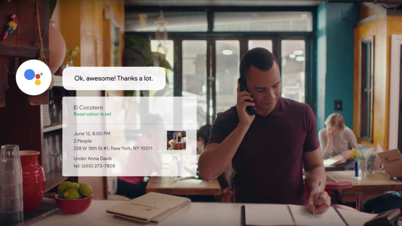 The Google Assistant can help you get things done over the phone. Image: Google's YouTube channel