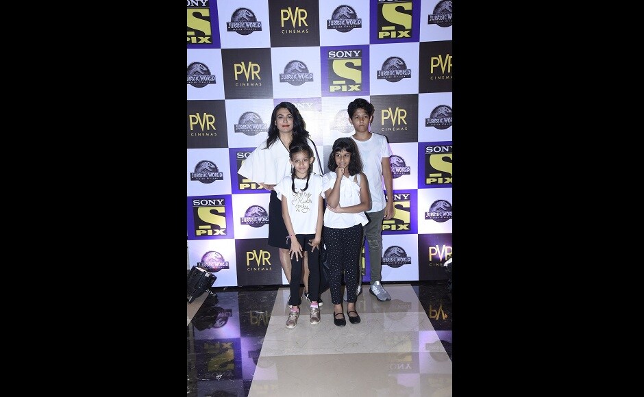 Mini Mathur was spotted at Jurassic World Fallen Kingdom at 'Sony PIX Premiere Nights' screening with her children Mini Mathur was spotted at Jurassic World Fallen Kingdom at 'Sony PIX Premiere Nights' screening with her children