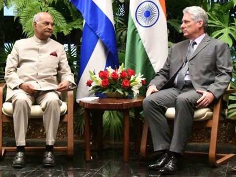 Ram Nath Kovind in Cuba: New Delhi, Havana agree to enhance cooperation in biotechnology, renewable energy Ram Nath Kovind in Cuba: New Delhi, Havana agree to enhance cooperation in biotechnology, renewable energy