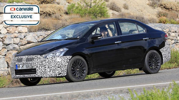 The Maruti Suzuki Ciaz spotted back in 2017. Image; Carwale