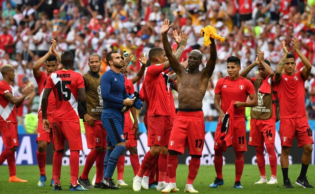 The victory was Peru's first World Cup win in 36 years. AFP The victory was Peru's first World Cup win in 36 years. AFP