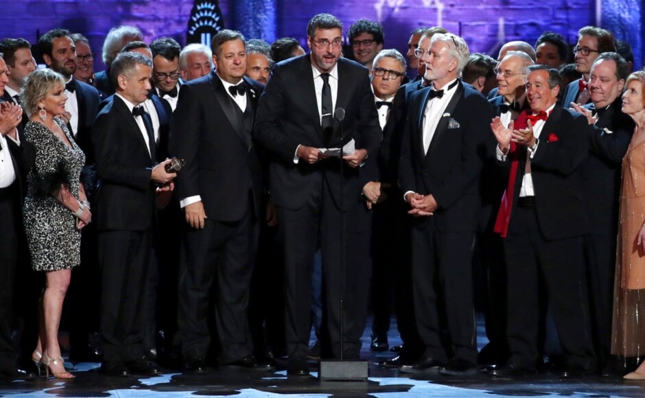 Orin Wolf and the cast and crew of 'The Band's Visit' accept the award for Best Musical at the 72nd annual Tony Awards at Radio City Music Hall on Sunday, 10 June, 2018, in New York. AP/ Michael Zorn Orin Wolf and the cast and crew of 'The Band's Visit' accept the award for Best Musical at the 72nd annual Tony Awards at Radio City Music Hall on Sunday, 10 June, 2018, in New York. AP/ Michael Zorn