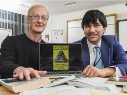Math whiz Agnijo Banerjee talks about his new book, working with mentor David Darling Math whiz Agnijo Banerjee talks about his new book, working with mentor David Darling