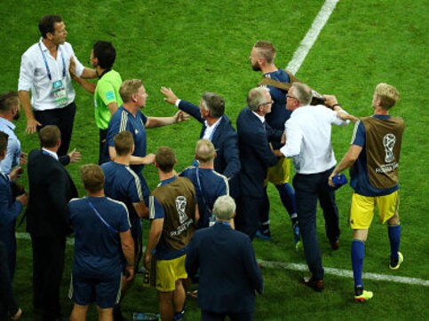 FIFA World Cup 2018: German Football Association suspends two staff members for one match over spat with Swedish bench FIFA World Cup 2018: German Football Association suspends two staff members for one match over spat with Swedish bench