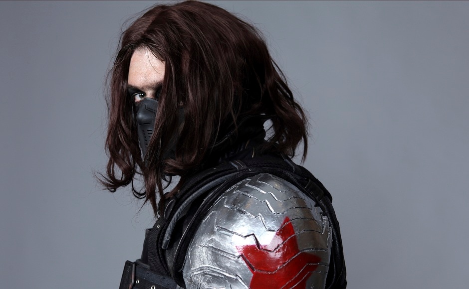 Cory Forson, of Las Vegas, poses for a portrait dressed as the Winter Soldier from Captain America: The Winter Soldier at Comic-Con. The Associated Press/ Rebecca Cabage Cory Forson, of Las Vegas, poses for a portrait dressed as the Winter Soldier from Captain America: The Winter Soldier at Comic-Con. The Associated Press/ Rebecca Cabage