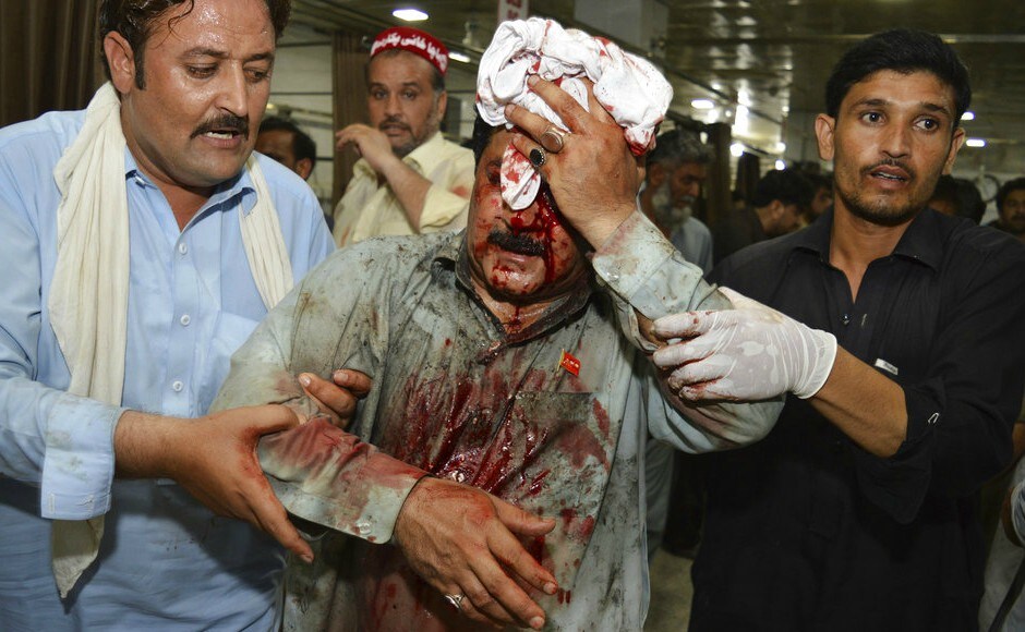 The election is being held amidst a series of terror attacks across the country. Three candidates have been killed in attacks at political events this month, including a member of PTI in a suicide attack on Sunday. AP The election is being held amidst a series of terror attacks across the country. Three candidates have been killed in attacks at political events this month, including a member of PTI in a suicide attack on Sunday. AP