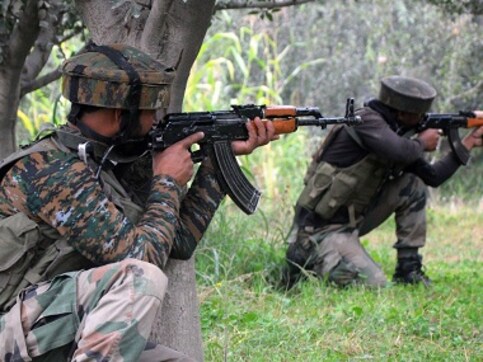Two militants killed, four civilians injured in gunfight in J&K's Shopian; gunman's father dies of shock after news of encounter Two militants killed, four civilians injured in gunfight in J&K's Shopian; gunman's father dies of shock after news of encounter