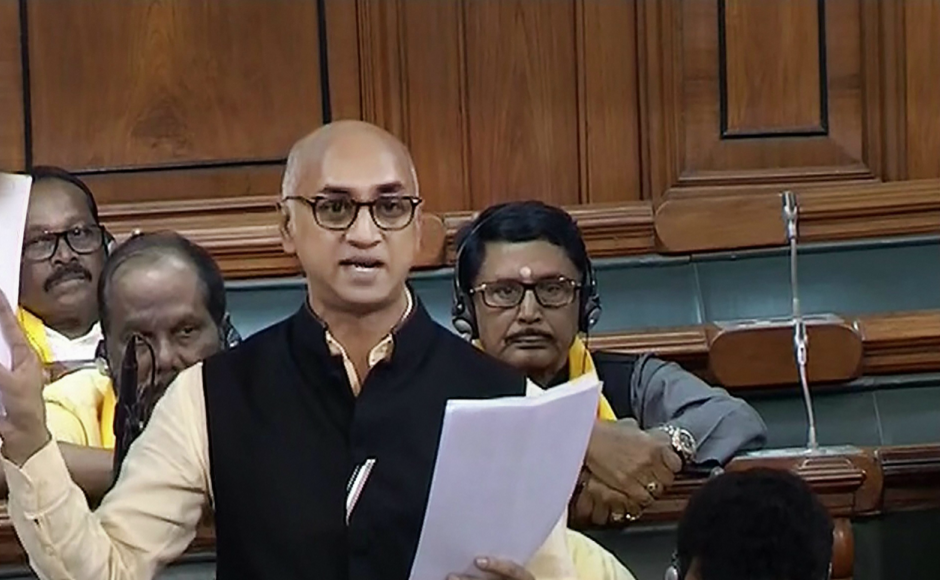 TDP MP Jayadev Galla was the first speaker during the debate on no-confidence motion. The no-confidence motion had been moved by the TDP for four reasons: Lack of trust, priority, unbiased approach towards Andhra Pradesh," he said. PTI TDP MP Jayadev Galla was the first speaker during the debate on no-confidence motion. The no-confidence motion had been moved by the TDP for four reasons: Lack of trust, priority, unbiased approach towards Andhra Pradesh," he said. PTI