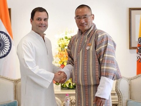 Rahul Gandhi meets Bhutanese PM Tshering Tobgay, discusses ways to strengthen 'special bond' between two countries Rahul Gandhi meets Bhutanese PM Tshering Tobgay, discusses ways to strengthen 'special bond' between two countries