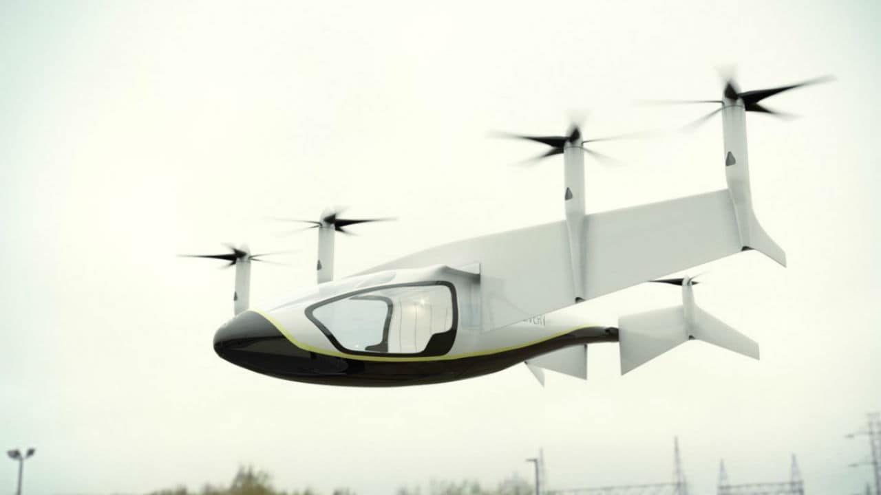 Hybrid electric vertical take-off and landing (EVTOL) by Rolls-Royce. Image: Rolls-Royce Twitter