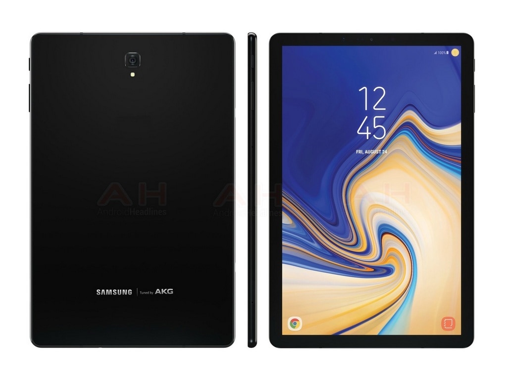 Samsung Galaxy Tab S4 renders appear before launch revealing thinner bezels