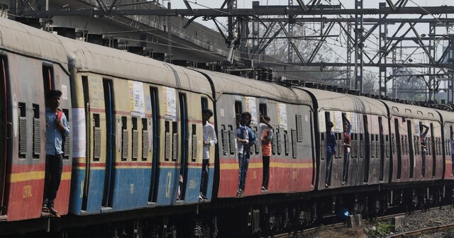 Caught on camera: Mumbai boy falls off local train after being hit by signal pole, escapes death by inches